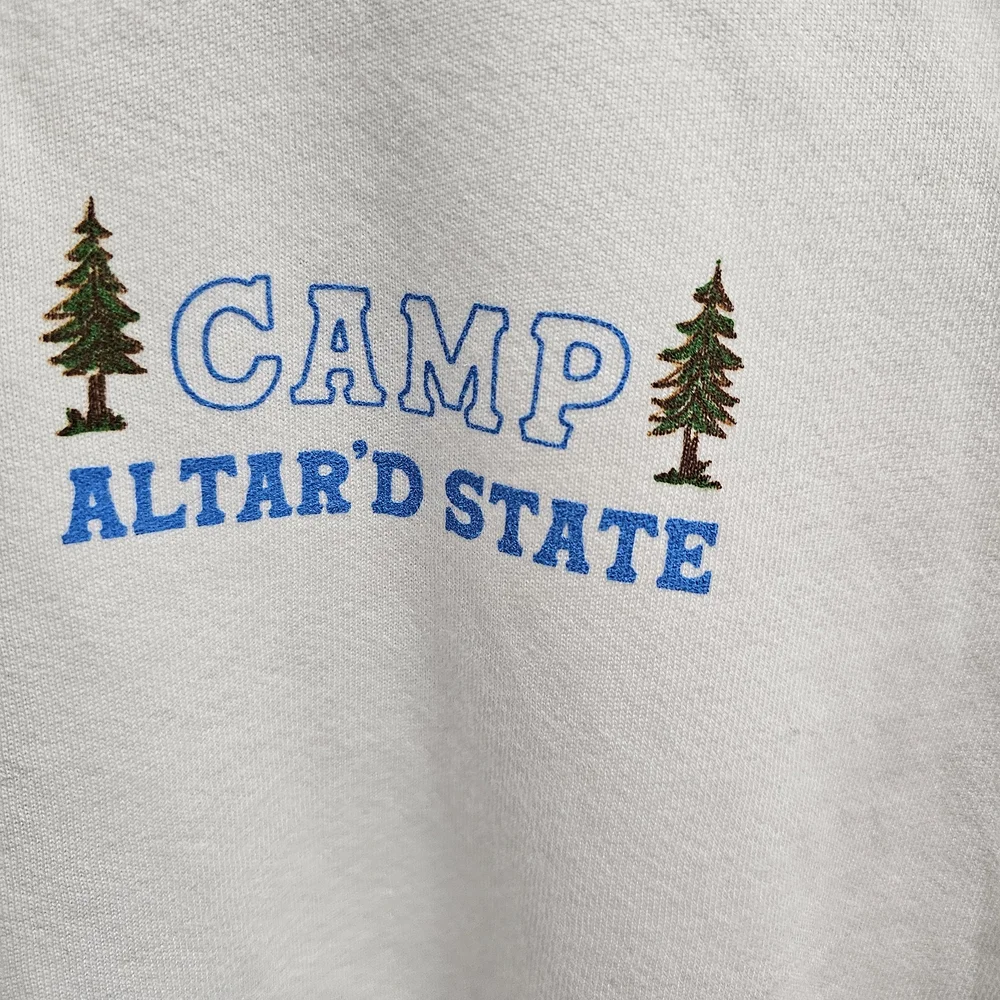 NWT Altar'd State White Campfire Sweatshirt Size Large